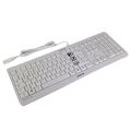 CHERRY JK-0800DE-0 KC 1000 QWERTZ Tastatur Deutsch hell grau USB NEU OVP