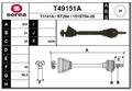 EAI Antriebswelle vorne links für Renault Clio II BB_ CB_ Kangoo Express T49151A