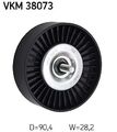 SKF Umlenk-/Führungsrolle, Keilrippenriemen VKM 38073 für MERCEDES-BENZ