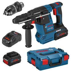 Bosch Akku-Bohrhammer GBH 18V-26 F inkl. 2 x 8,0 Ah ProCore Akkus + L-Boxx