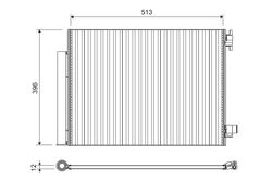 VALEO 814373 Condenser, air conditioning for DACIA,NISSAN,RENAULT
