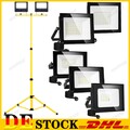 LED Fluter 10-100W Strahler Baustrahler Scheinwerfer Mit/Nein Stativ Flutlicht