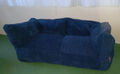 Sitzsacksofa 2-Sitzer Albert blaugrüner Cord von Big Bertha, selten benutzt