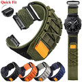 Quick Fit Nylon Armband Für Garmin Fenix 7 7X 7 6X Pro 5 5X 3HR S70 Tactix Delta