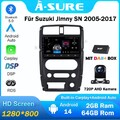 DAB+ 64G Android 14 Carplay Autoradio Kam Für Suzuki Jimny SN 2005-2017 GPS Navi