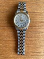 Vintage Swiss Royal Herrenarmbanduhr mit Stahlarmband, defekt