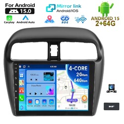 CarPlay Android 15 DAB+ Für Mitsubishi Mirage Space Star 2+64G Autoradio GPS Kam