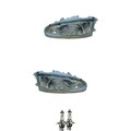 Halogen Scheinwerfer Set H4 für Mitsubishi Colt IV inklusive Lampen