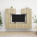 TV Schrank Set 6-tlg. Wohnwand Schrankwand Hängeschrank mehrere Auswahl vidaXL