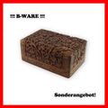 Budawi® Holzbox Holztruhe Holzschatulle Palisander Flower Blume ! B-WARE !