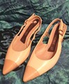 🌸 Peter Kaiser Slingpumps Damen Schuhe Echtleder Beige/Nude Gr. 38 (UK 5) 🌸