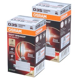 OSRAM D3S 66340XN2 NIGHT BREAKER Xenarc +200% Xenon Scheinwerfer Lampe Brenner 