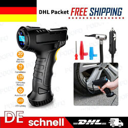 LCD Elektrische Akku Luftpumpe Auto Reifen Druckluft Fahrrad Kompressor 150PSI