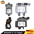 IP66 Wandsteckdose für Außen Wasserdicht Garten Elektrische Steckdose mit DHL