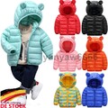 Kinder Mädchen Jungen Winterjacke Steppjacke Warme Kapuze Jacke Mantel Outwear
