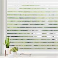 Streifenmuster Sichtschutzfolie | Selbstklebend Milchglas | Anti-UV Fenster