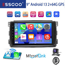 64G Android 13 Autoradio Für Smart Fortwo 451 2005-2010 CarPlay GPS NAV KAM WIFI