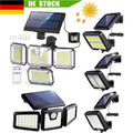 LED Solarleuchte Solarlampe Außen Fluter Sensor Strahler Mit Bewegungsmelder