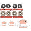 TRW BREMSSCHEIBEN + BELÄGE VORNE HINTEN passend für SMART FORFOUR 454 COLT 6