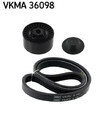 Mehrrippiger Keilriemen Set VKMA 36098 SKF für RENAULT TWINGO II