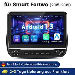 6+128G Android13 Autoradio Für Benz Smart 15-19 GPS Nav Carplay WIFI BT SWC DAB+