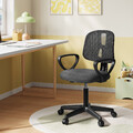 Kinderschreibtischstuhl Ergonomisch Chefsessel Drehstuhl Schreibtischstuhl Grau