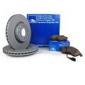 ATE BREMSEN SET VORNE + 2 BREMSSCHEIBEN Ø288 mm + 4 BREMSBELÄGE VW Golf Audi A3