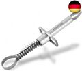 Zeckenzange mit Haltebuegel - Edelstahl -