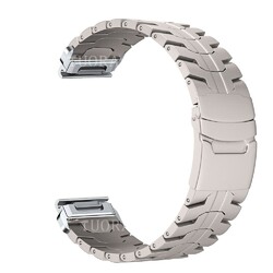 Quickfit Titan Metall Armband für Garmin Fenix 8 E 7 7X 6 6X Pro 5 5X Plus 3 HR