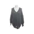 Shein, Strickjacke, Damen, Größe: XL, Grau, Polyester, Einfarbig #PGP