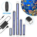 30-130cm LED Aquarium mit timer Mollusken Fisch Tank RGB Aufsetzleuchte 10-45W