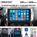 Für SUZUKI SX4 Fiat Sedici 06-13 64G Autoradio 9" Android14 CarPlay GPS Navi SWC
