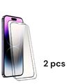 2x Displayschutz Panzerfolie für iPhone 16 15 14 13 12 11 Pro Max Schutzglas