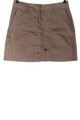 ZARA WOMAN Minirock Damen Rock Gr. DE 36 braun Casual-Look