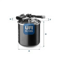 Kraftstofffilter Filtereinsatz 24.151.00 UFI für MERCEDES-BENZ INFINITI