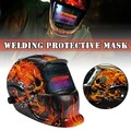 Solarbetriebener Schweißhelm mit großer Anzeige und automatischer Verdunkelung