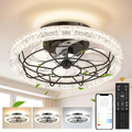 LED Deckenventilator Ventilator Lüfter Deckenlampe Beleuchtung mit Fernbedienung