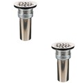 2 Pieces Bodenablauf Aus Edelstahl Badewannenablauf-Haarfänger Duschsieb