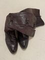 Stiefeln Boots Gr.38 Braun Blogger  Echt Leder Made In Italy