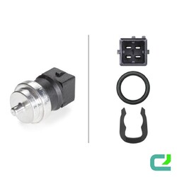 Sensor Kühlmitteltemperatur mit Anbaumaterial 4 polig HELLA für NISSAN PRIMESTAR