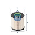 Kraftstofffilter Kraftstoff Filter für Opel Chevrolet UFI 26.058.00 2007 ->