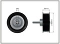 CAFFARO 500334 Deflection/Guide Pulley, V-ribbed belt for LAND ROVER