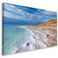 Leinwand Bild CANVAS WANDBILD Kunstdruck XXL Meer Strand Felsen Sonne Himmel 703