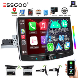 64G Android 14 Carplay Autoradio 1DIN GPS NAV BT RDS 360° Drehbar Bildschirm KAM