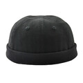 Damen Männer Unisex Totenkopfkappe Seemann Mütze Beanie gerollte Manschette Retro