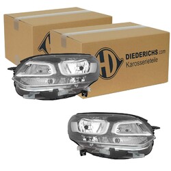 2x DIEDERICHS HALOGEN SCHEINWERFER L+R passend für CITROËN JUMPY SPACETOURER FIA