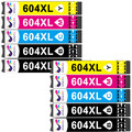 10x PATRONEN für Epson 604XL XP2200 3200 2205 3205 4200 4205 WF-2930 2950 2910