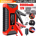 99800mAh Auto KFZ Starthilfe Jump Starter 12V Ladegerät Booster Powerbank PKW DE