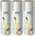 3x 400ml Lackspray Sprühlack Chrom Chromeffekt Effektspray Farbe Silber Glanz