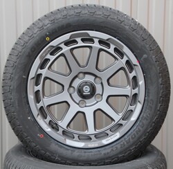 VW Bus T5 T6 T6.1 Caravelle Räder Alufelgen Sparco Gravel grau Allwetterreifen